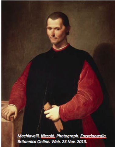 Machiavelli writes The Prince
