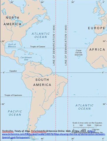 The Treaty of Tordesillas