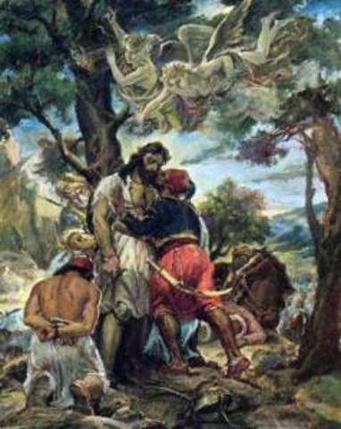 θάνατος του Παπαφλέσσα στο Μανιάκι