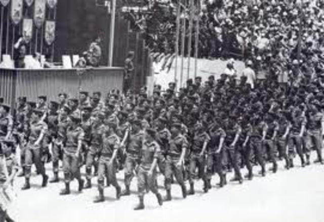 טקס יום העצמאות הראשון