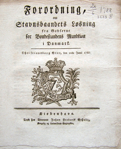 Ophævelse af stavnsbåndet