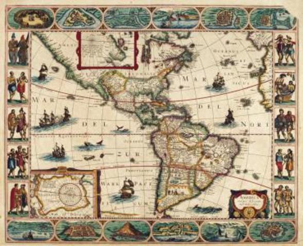 Arribo de las tres Carabelas