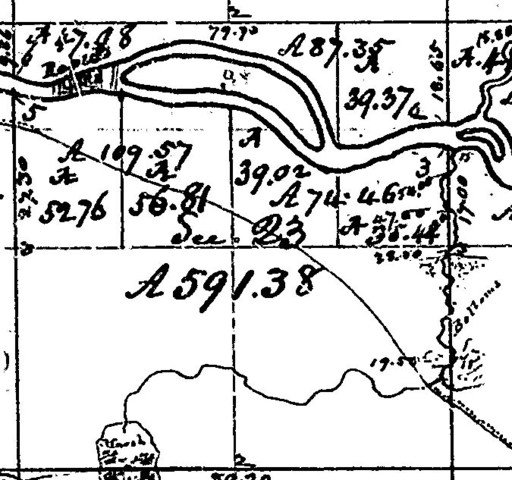 Lucius Lyons finishes survey of the future site of Otsego