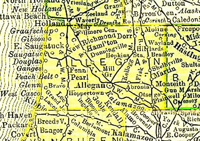 Boundaries of Allegan County established