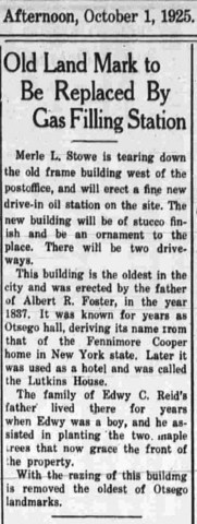 Otsego Hall to Be Torn Down