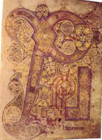 Chi-Rho-Iota from “Book of Matthew” inside Book of Kells