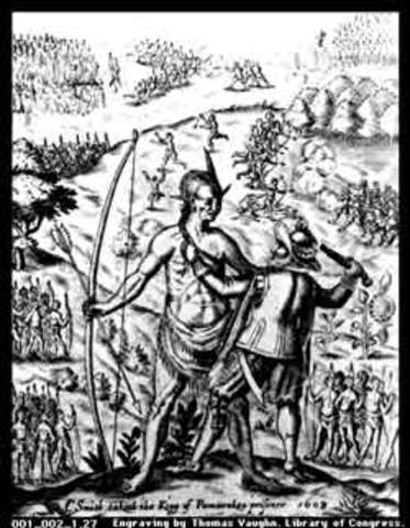 Opechancarough led the indians.