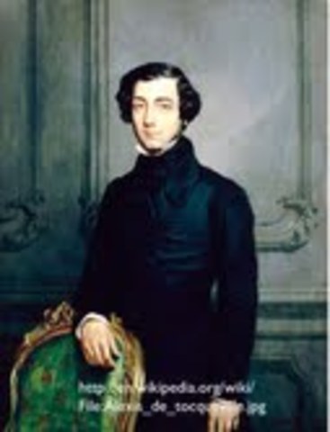 Alexis  de Tocqueville - "Democracy in America"