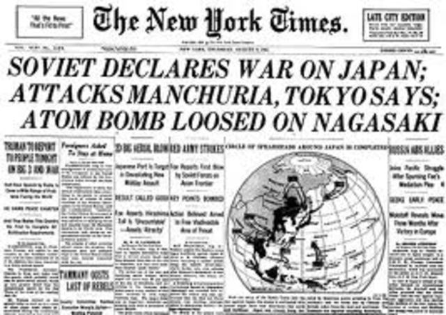 Russia declares war on Japan