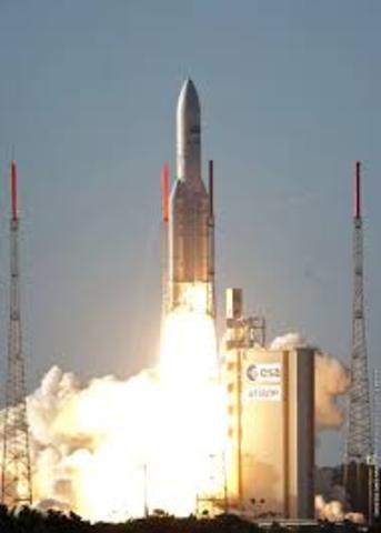 The ESA launches a fourth Ariane rocket.