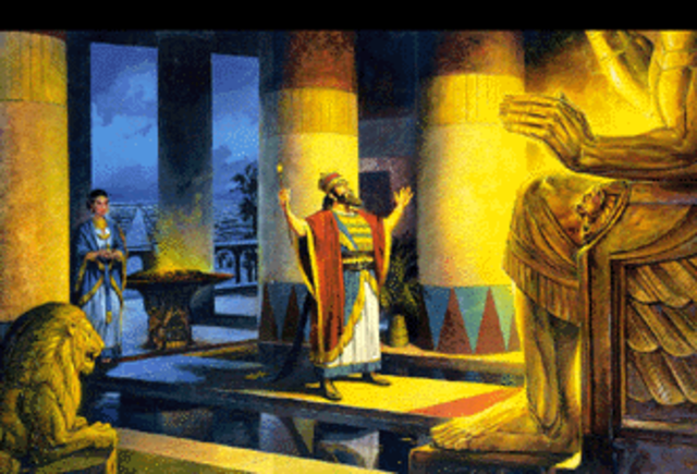 Nebuchadnezzar II ), destroys Jerusalem