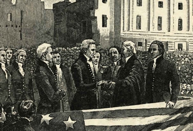 Sworn into presidency