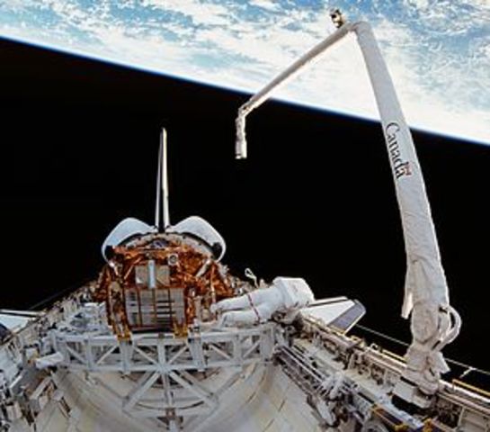First Flight and Successful Test of the Canadarm