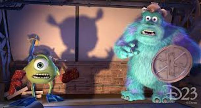 Mike and Sully are scared