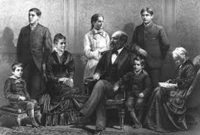 Married to Lucretia Rudolph.