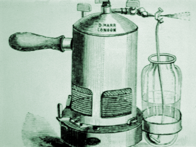Use of carbolic acid by Joseph Lister