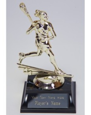 Geting my first trophy for laccrose.