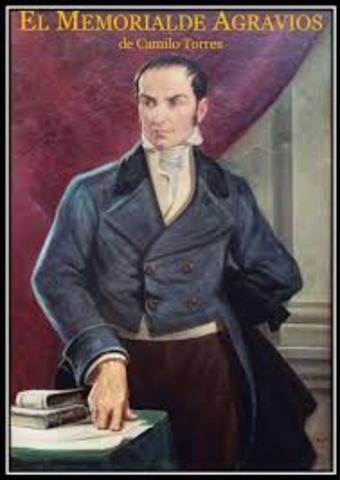 Memorial de Agravios. Escrito por Camilo Torres.