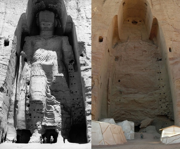 Taliban blows Buddha statues in Bamiyan - Causes international outrage