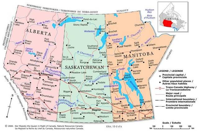 Alberta and Saskatchewan join Canada