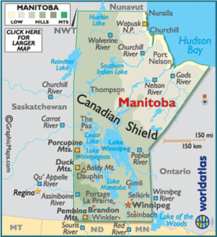 Canadian province of Manitoba created.