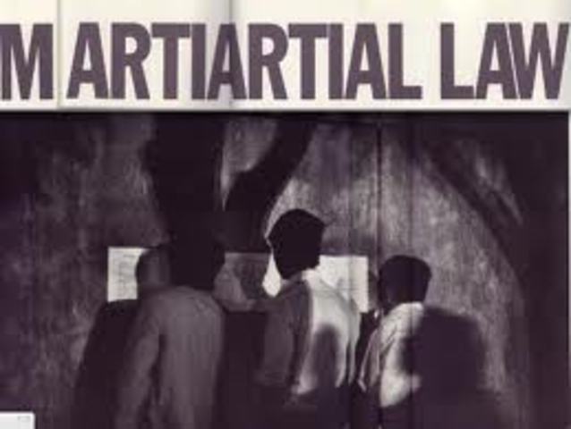 Chinas under martial law