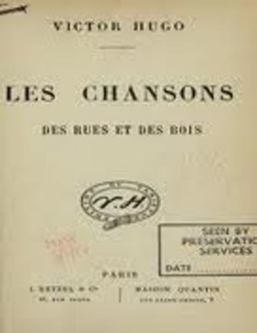 Publicação de "Les chansos des rues et des bois"