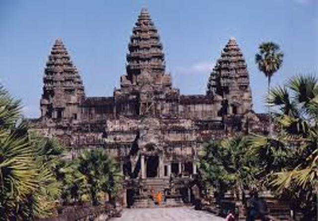 Angkor Wat building commences