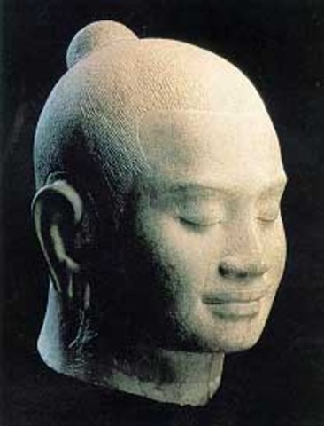 Jayavarmen II enthroned as a Devarja ( god-king)