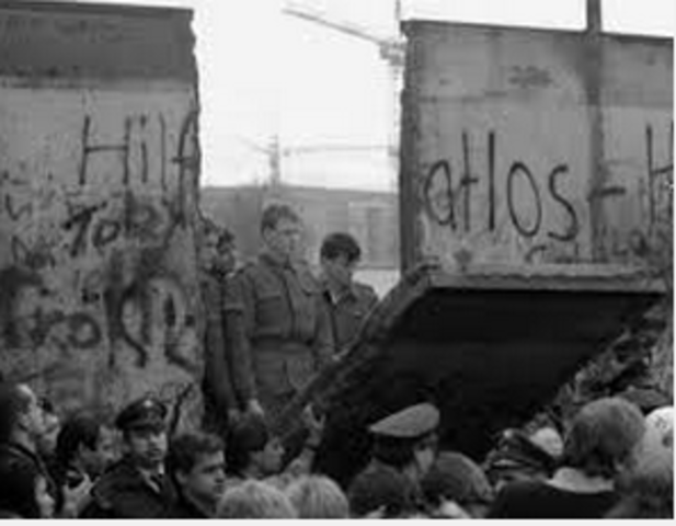 The fall of the Berlin wall