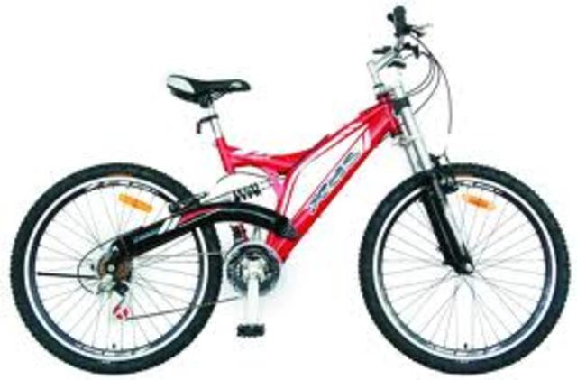 My first time cycling.