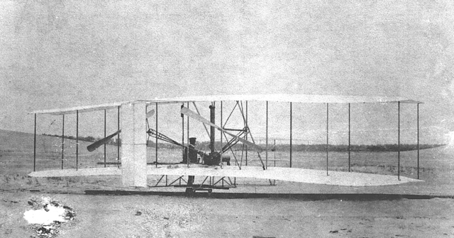 World Event: Wright Brothers 1st Airplane.