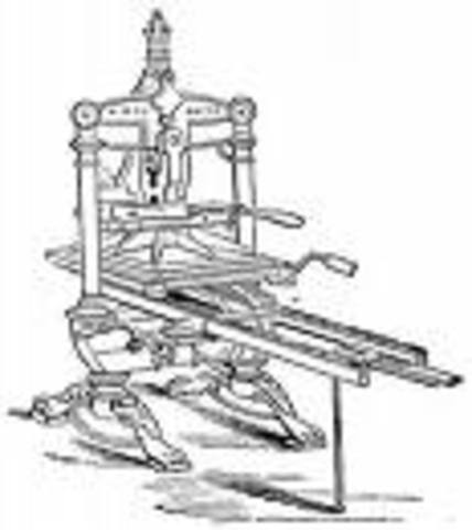 The first colony printing press.