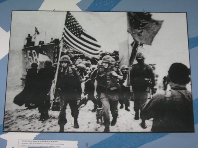 The first American combat troops arrived in Vietnam.