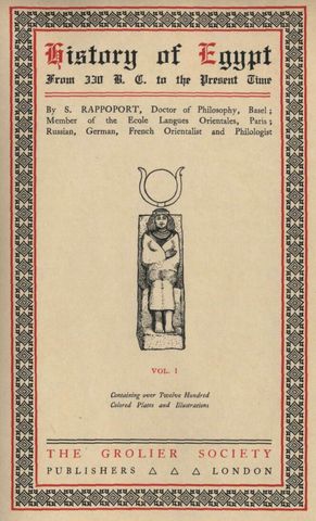 History of Egypt, S.Rappoport
