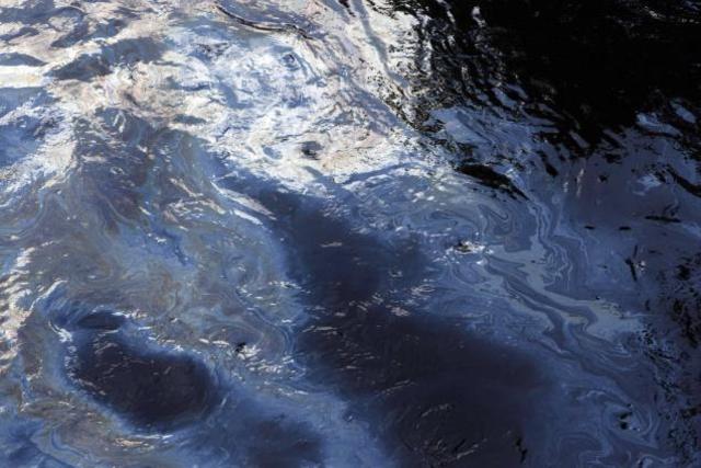 Oil spill in Italy.