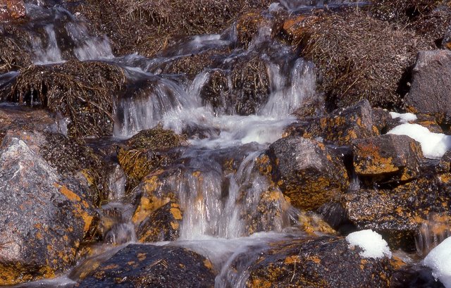 The huge water explosion.