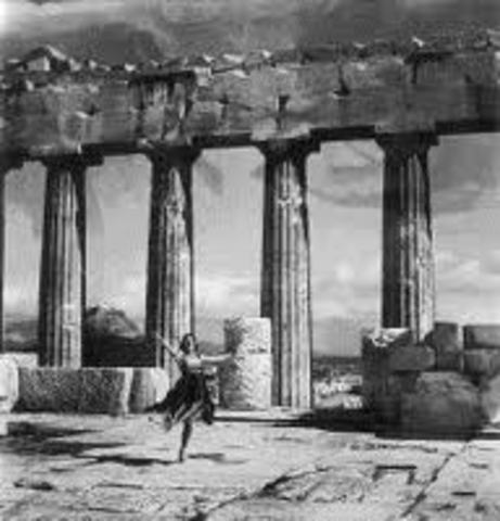 Mona Paiva at the Acropolis (1927)
