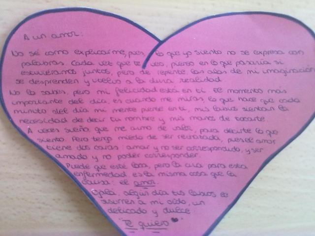 I received my first love letter