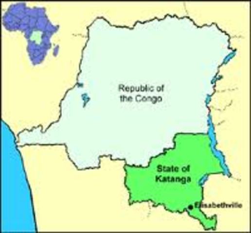 The Belgians conquer Katanga.