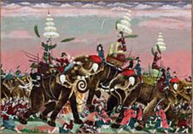 Siamese attacks Khmer king!