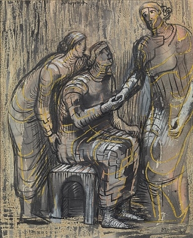 Three Female Figures