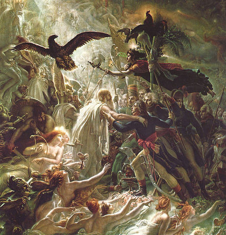 Ossian receiving the Ghosts of the French Heroes,Anne-Louis Girodet de Roussy-Trioson