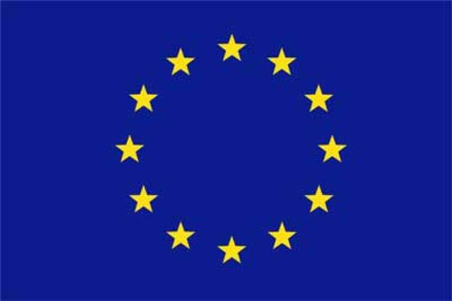 THE BLUE FLAG WITH 12 GOLD STARS