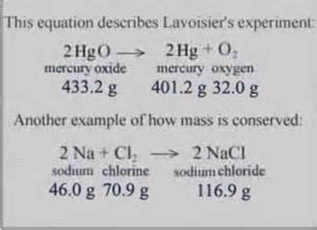 law of conservation of mass