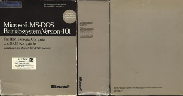 Microsoft released their first product to Russia. DOS. 4.01