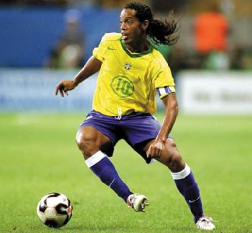 Ronaldinho Gaucho, Brazilian international footballer.