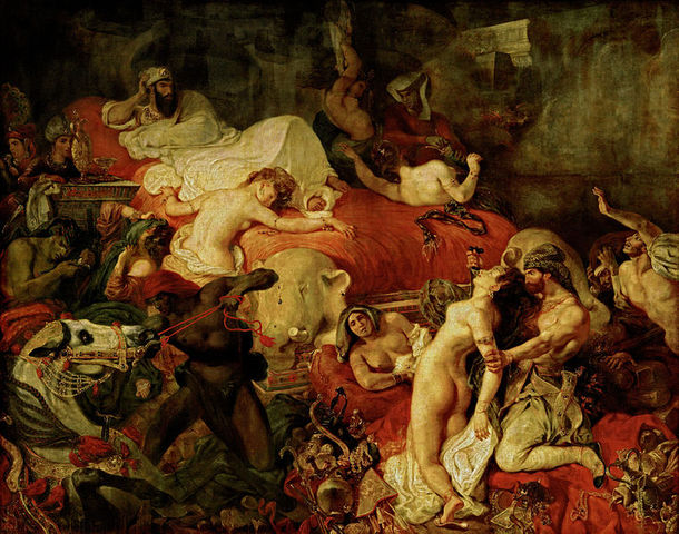 Death of Sardanapalus, Lord Byron