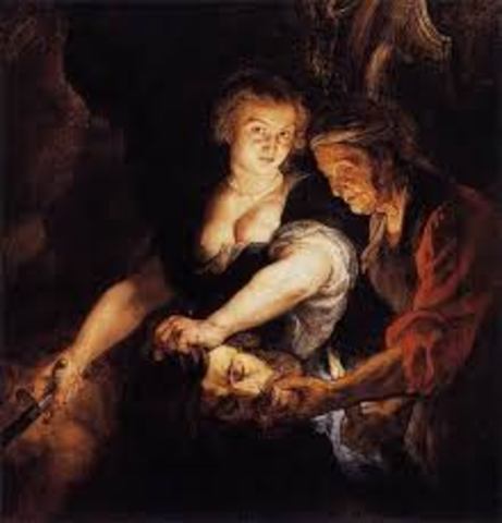 judith with the head of holofernes (peter paul)