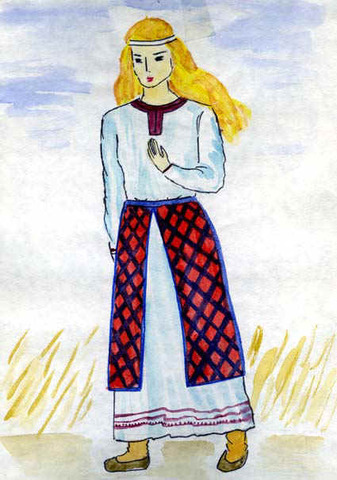 Мужская одежда Х в.